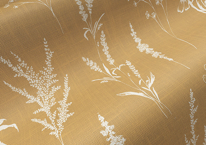 Botanical Sketchbook, Dijon Yellow - Roller Blind - Image 4